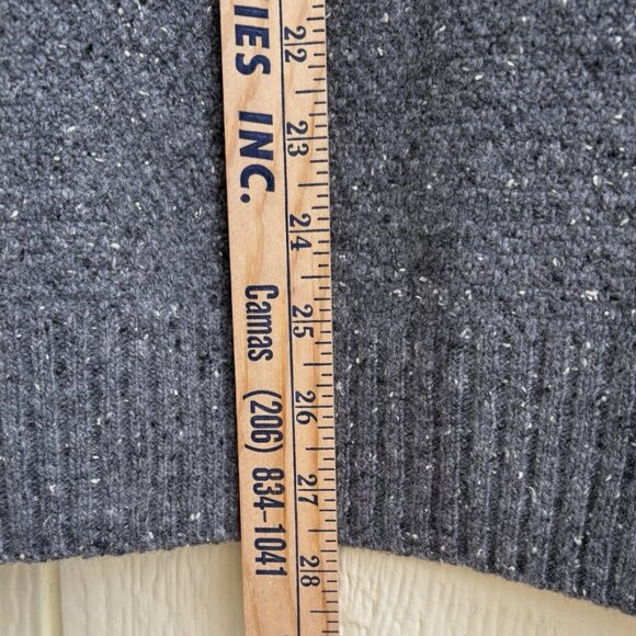 UNTUCKit Donegal Men’s Sweater Mottled Gray Wood Button-Neck Pullover Men Medium - Picture 7 of 8